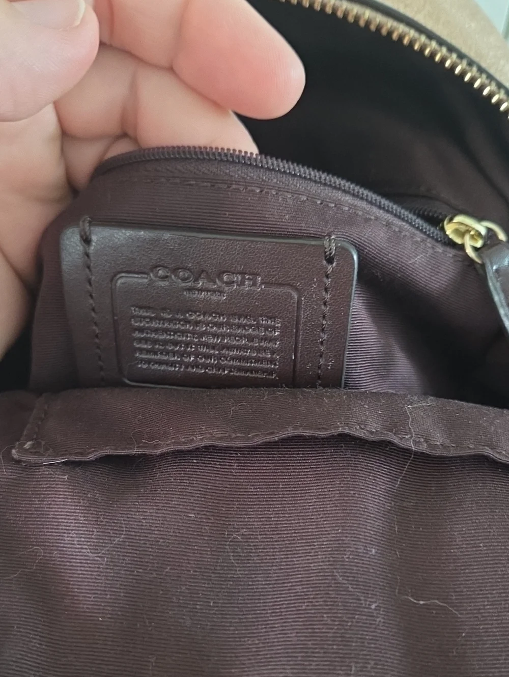 Coach Rose Gold Mini Backpack Bag